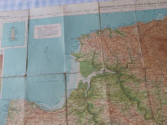 VINTAGE BARTHOLOMEW’S HALF INCH TO MILE CLOTH MAP EXMOOR SHEET 35