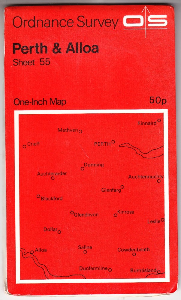 ORDNANCE SURVEY ONE INCH MAP: PERTH & ALLOA