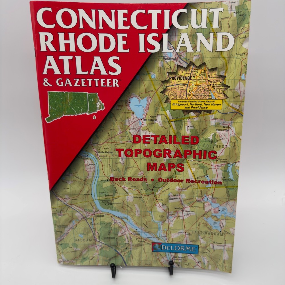 DeLorme Atlas Gazetteer Connecticut Rhode Island 1999 Topographic Maps