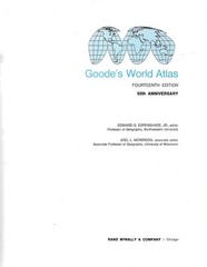‘GOODE’S WORLD ATLAS 14th Edition 50th Anniversay” 1974