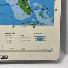 17″ x 22″ Rand McNally Markable Map of The United States / World Two-Sided