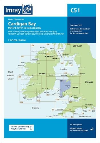 Imray C Series Imray Chart C51 Cardigan Bay (Map) C Charts
