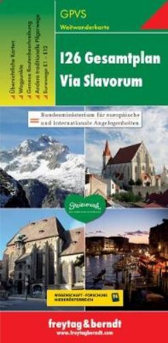 Freytag-Berndt GPVS I26 Via Slavorum, Hiking map 1:500.000 (Map) (UK IMPORT)