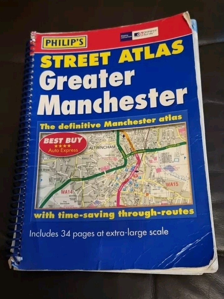 Philip’s Street Atlas: Greater Manchester Spiral Edition
