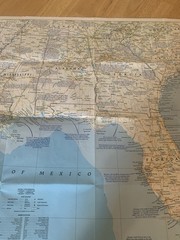 National Geographic The Making of Americe Deep South Map Magazine 1983