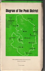 Peak District one inch tourist map ( cloth) copyright 1963, printed mid 60s ?