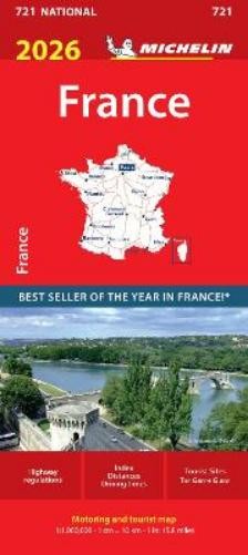 Michelin France 2026 – Michelin National Map 721 (Map) (UK IMPORT)