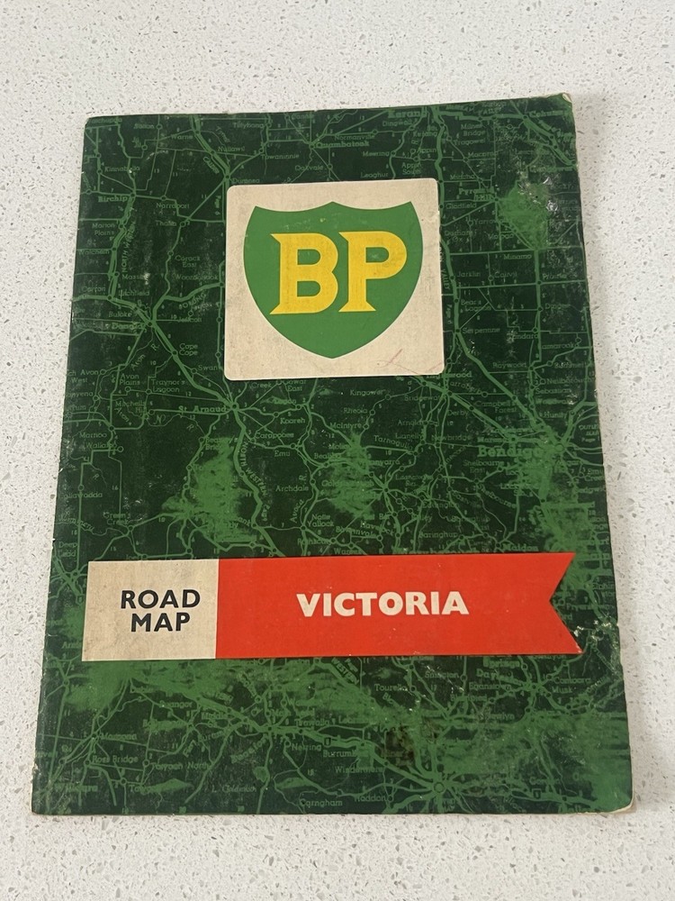 BP Road Map Victoria 1963 Australia Vintage state Melbourne booklet RARE Aussie