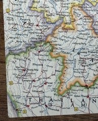 National Geographical maps (2) China, and Vietnam, 1960s vintage
