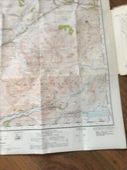Ben Nevis And Fort William Ordnance Survey Map 1947 Version One Inch Map Cloth