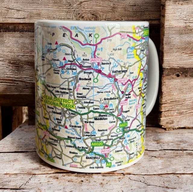 OS Map Ceramic Mug – Peak District National Park (General merchandise)