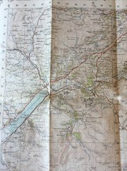 1953 Ordnance Survey One Inch Seventh Series Map 117 Bala And Welshpool