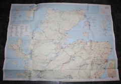 Scotland Touring Map – 5 Miles to 1 Inch – 1986