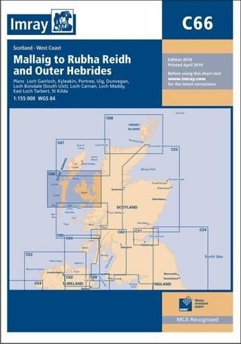 Imray C Series C66 Mallaig to Rudha Reidh and Outer Hebrides (Map)