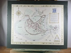 BROTHER CADFAEL SHREWSBURY MAP 1990 JOHN GARNONS WILLIAMS MEDIEVAL STYLE HISTORY