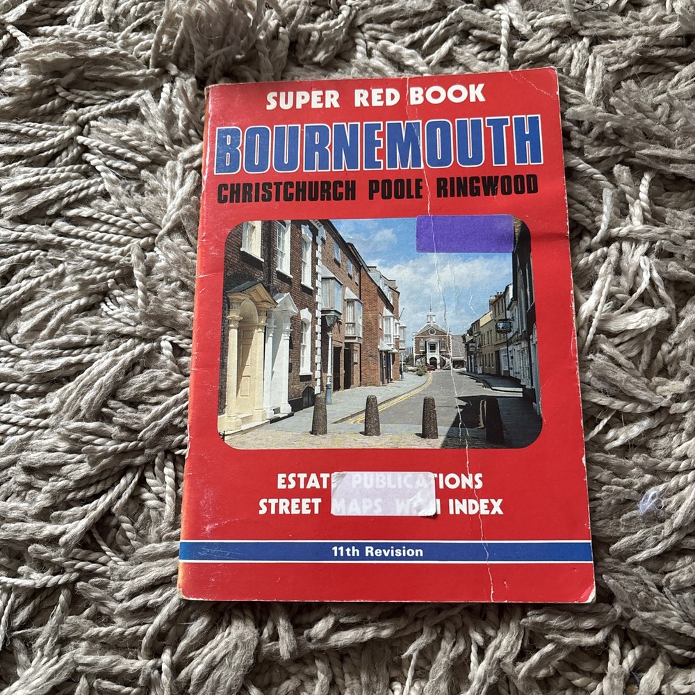 Tourist Guide Visitor Street Maps Atlas Red Book Bournemouth Maps
