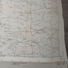 Vintage Ordnance Survey 2.5 Inch Map Sheet SS 20 Bude Cornwall 1965 Folded