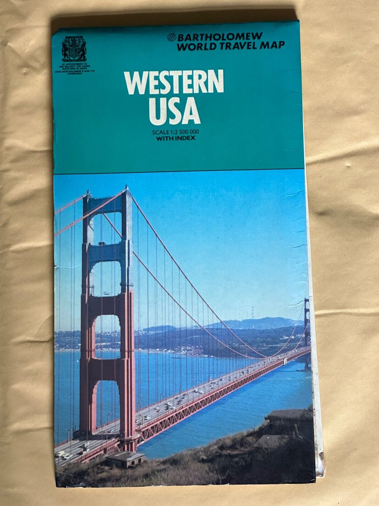 Bartholomew, Western USA, Folded Map