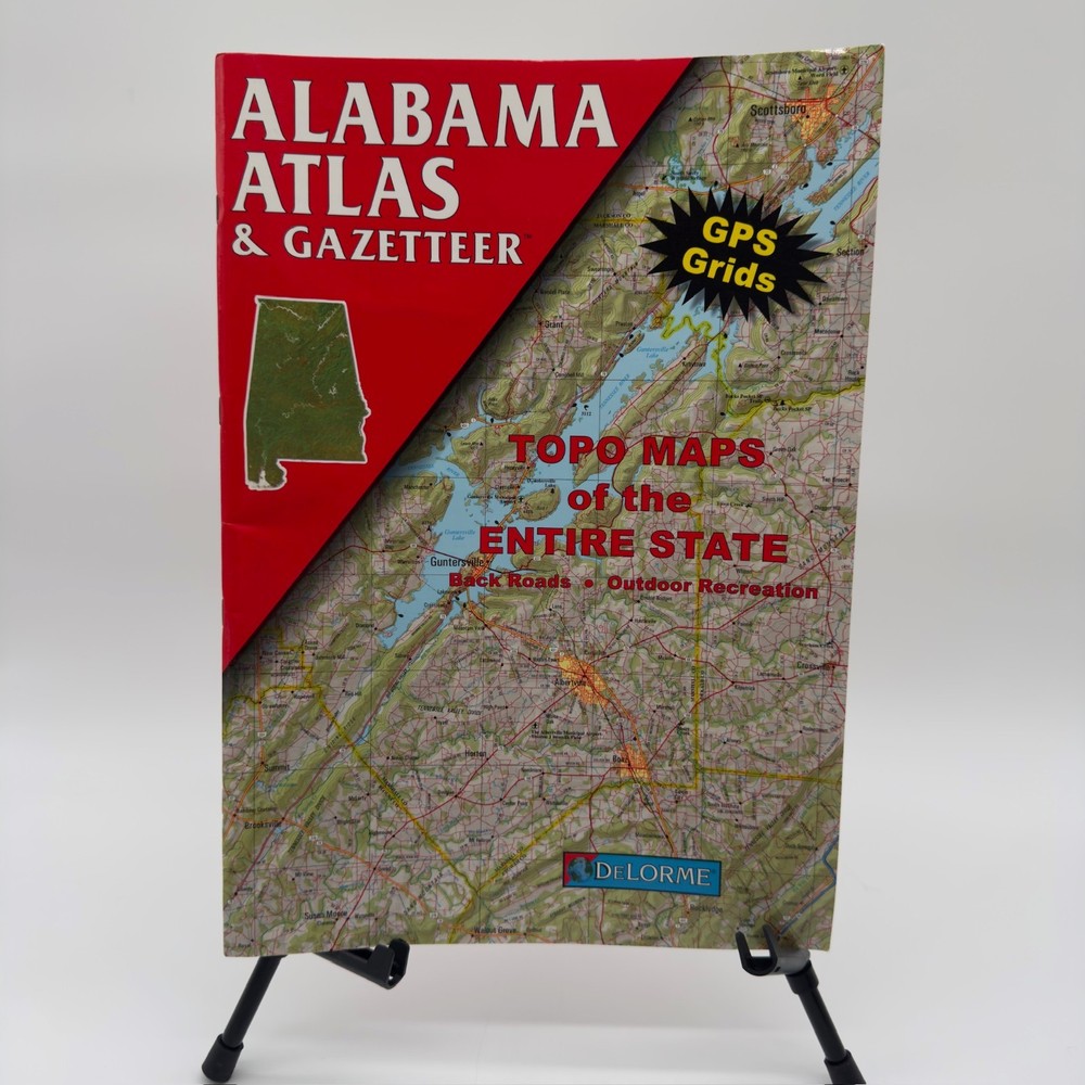 Alabama Atlas & Gazetteer DeLorme GPS Grids Topo Maps Entire State