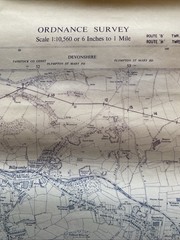 Vintage 1954 OS Large Scale National Grid Map Of Plymstock Nr Plymouth