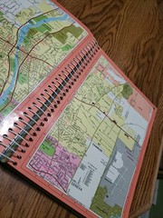 CHICAGOLAND ATLAS Deluxe Laminated Edition by American Map Corporation 1994 VGC