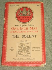 OS Ordnance Survey 1″ New Popular Edition sheet 180 The Solent – 1947 on cloth