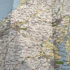 Vintage 1975/6 RAC road Map Of Cornwall & The Scilly Isles 1.65 Miles To 1”