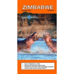 Zimbabwe Tracks4Africa Map for Self Driving accommodation essential tourist info