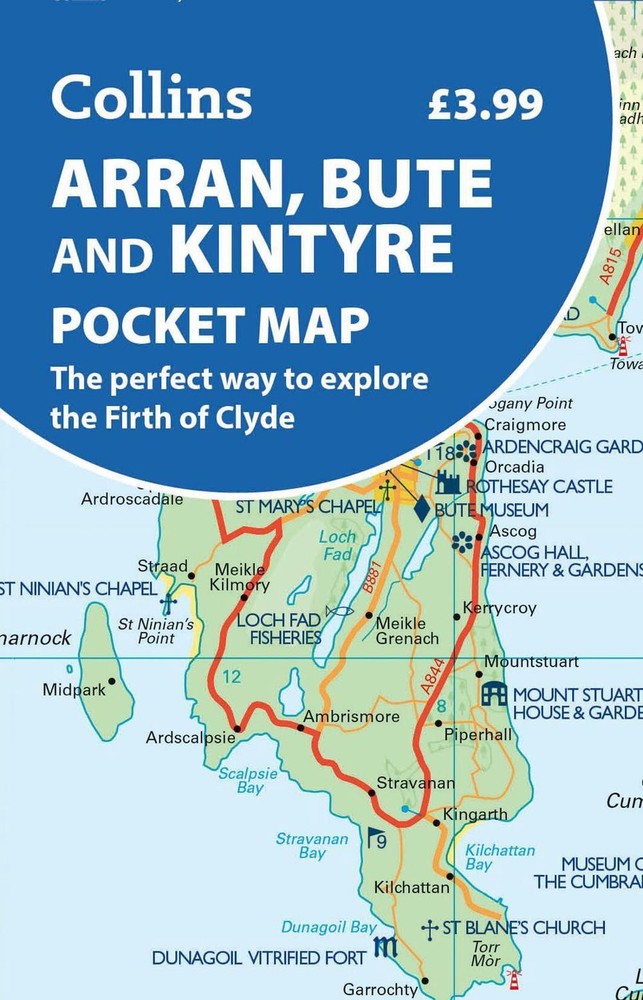 Arran, Bute and Kintyre Pocket Map: The Perfect Way to Explore the Firth of Clyd