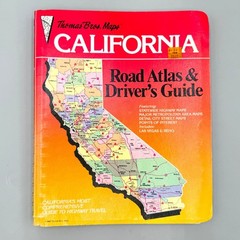 Thomas Bros Maps California Road Atlas Drivers Guide 1986 Revised 4th Ed Vintage