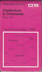 Ordnance Survey 1:50,000 Second Series Map Sheet 163 – Cheltenham & Circencester