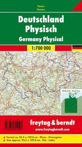 Freytag-Berndt Germany physical, 1:700.000, (Map) (UK IMPORT)