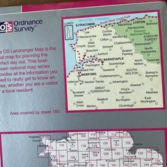 Barnstaple and Ilfracombe, Lynton and Bideford 180 by Ordnance Survey (map,…