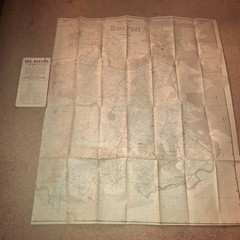 INDEXED MAP AND STREET DIRECTORY OF BOSTON 1908 SAMPSON & MURDOCK SC