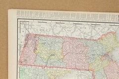 Vermont and Massachusetts Rand McNally 1898 Atlas of the World 14″ x 11″