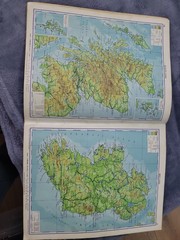 Vintage 1964 Philips Secondary School Atlas COMP. Cold War USSR Soviet Scotland