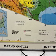 17″ x 22″ Rand McNally Markable Map of The United States / World Two-Sided