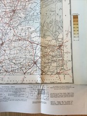 1946 Ordnance Survey Quarter Inch Cloth Map 6 North Midlands And Lincolnshire