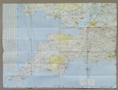 Regent Oil Company British Isles 5 Section Road Map, Sheet 1: Southern England.