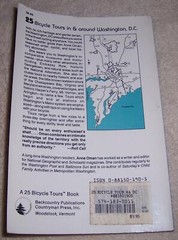 25 Bicycle Tours in and Around Washington, D.C. Anne H. Oman pb