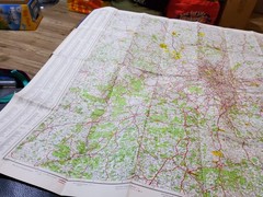❤️RARE VINTAGE❤️Geographers’ Road Map Of 35 Miles Round London❤️GOOD PLS LOOK❤️