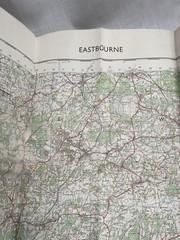 Vintage Ordnance Survey Map Sheet 183 Eastbourne