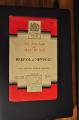 1953 Ordnance Survey Map 155 Bristol And Newport One Inch Seventh Series
