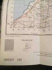 1960 Ordnance Survey Seventh Series One Inch Aberystwyth Map Sheet 127