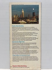 Vintage Emprie State Building New York Tourist Travel Brochure