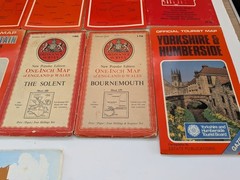 20 x Various Vintage UK Maps By Ordnance Survey, Shell & Tourist Map – Job Lot