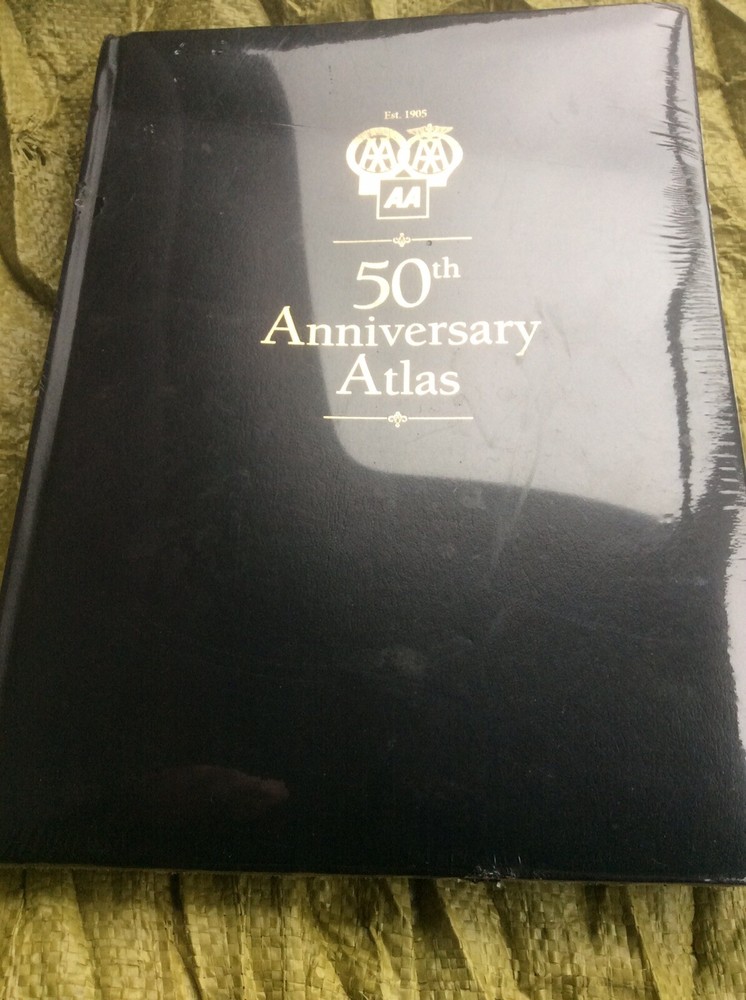 AA 50th Anniversary Atlas New But Damaged