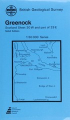 Greenock (Map) 1: 50 000 Series Geological Maps (Scotland) (UK IMPORT)
