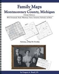 Genealogy Family Maps Cemetery Montmorency County, Michigan MI