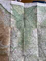 Bartholomew New Reduced Survey Cloth Maps c1900 2 mile to 1″ Priced Individually